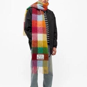 Acne studios scarf multi colour